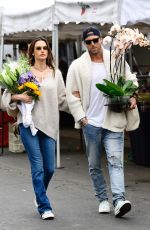 ALESSANDRA AMBROSIO and Buck Palmer Shopping at Farmer