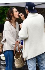 ALESSANDRA AMBROSIO and Buck Palmer Shopping at Farmer