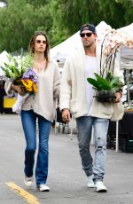 ALESSANDRA AMBROSIO and Buck Palmer Shopping at Farmer