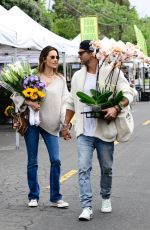 ALESSANDRA AMBROSIO and Buck Palmer Shopping at Farmer