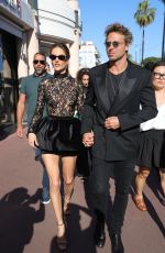 ALESSANDRA AMBROSIO Out with Her Boyfriend in Cannes 05/15/2025