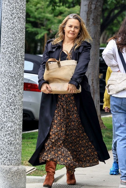 ALICIA SIVLERSTONE Out and About in Beverly Hills 05/30/2025