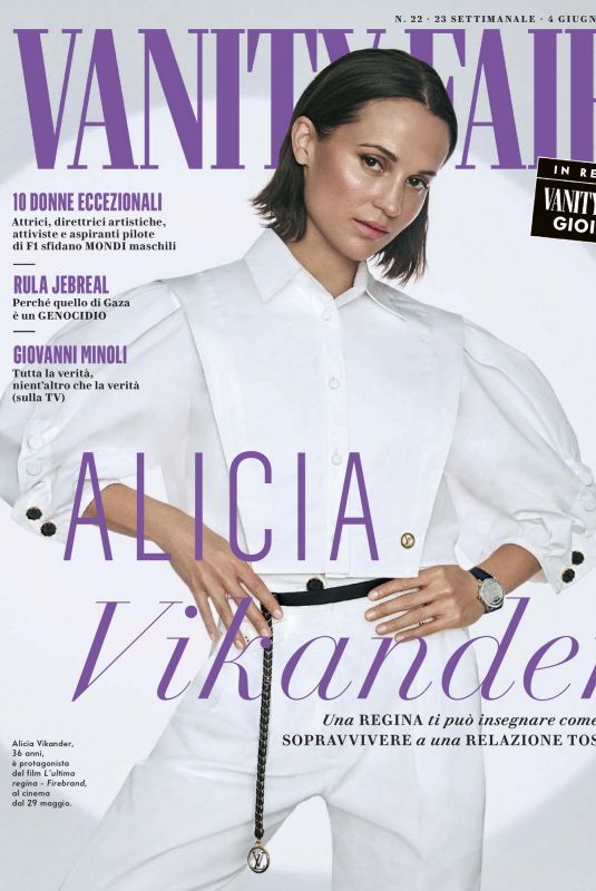ALICIA VIKANDER in Vanity Fair Italy, June 2025