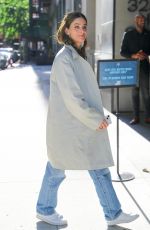AMANDA PEET Arrives at Watch What Happens Live Studios in New York City 05/19/2025