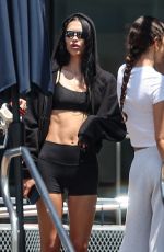 AMELIA and DELILAH HAMLIN Out for Coffee in Gym Wear at Design Cafe in Los Angeles 05/27/2025