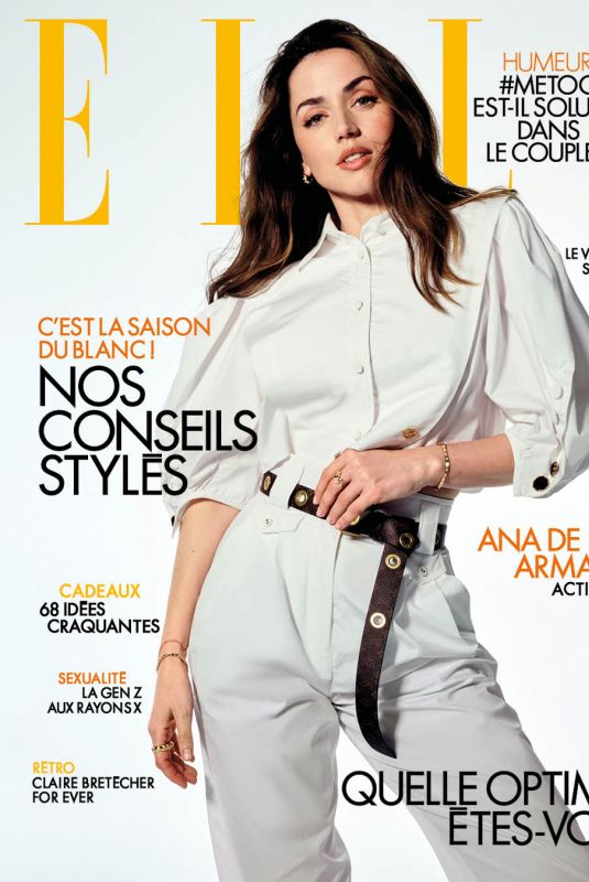 ANA DE ARMAS on the Cover of Elle France, May 2025