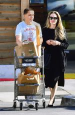 ANGELINA JOLIE Out Shopping with Her Son Knox at Lazy Acres in Los Angeles 05/01/2025