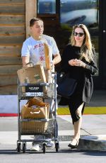 ANGELINA JOLIE Out Shopping with Her Son Knox at Lazy Acres in Los Angeles 05/01/2025