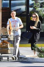 ANGELINA JOLIE Out Shopping with Her Son Knox at Lazy Acres in Los Angeles 05/01/2025