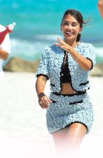 ANTONELA ROCCUZZO at a Photoshoot in Miami 04/29/2025