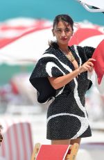 ANTONELA ROCCUZZO at a Photoshoot in Miami 04/29/2025