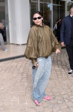 ARIANA GREENBLATT Leaves Hotel Martinez in Cannes 05/13/2025