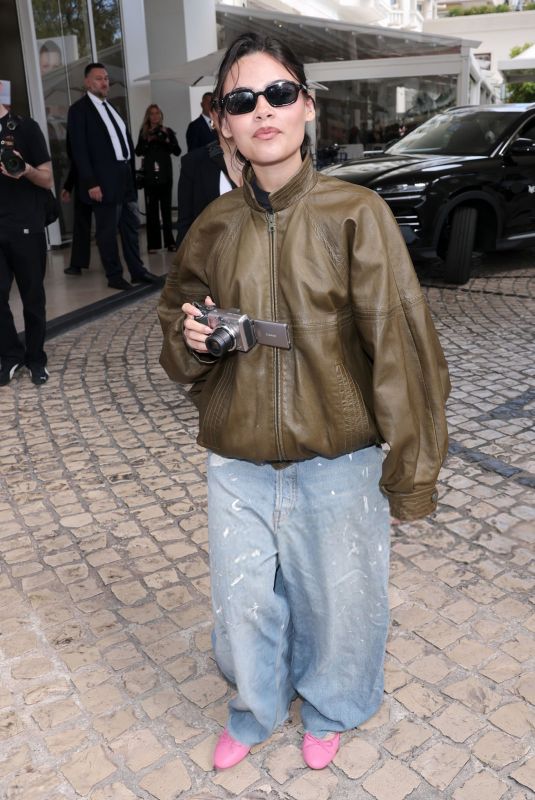ARIANA GREENBLATT Leaves Hotel Martinez in Cannes 05/13/2025