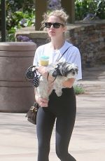 ASHLEY BENSON and Brandon Davis Out with Their Dog in Beverly Hills 05/14/2025