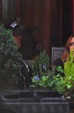 ASHLEY TISDALE and Christopher French Rnjoy a Rainy Dinner Date in New York 05/28/2025