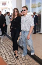 BARBARA PALVIN and Dylan Sprouse Leaves Hotel Martinez in Cannes 05/18/2025