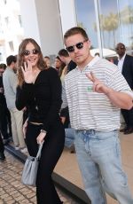 BARBARA PALVIN and Dylan Sprouse Leaves Hotel Martinez in Cannes 05/18/2025