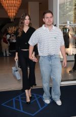 BARBARA PALVIN and Dylan Sprouse Leaves Hotel Martinez in Cannes 05/18/2025