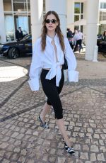 BARBARA PALVIN Leaves Hotel Martinez in Cannes 05/23/2025