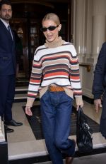 BELLA HADID Leaves Her Hotel in London 05/18/2025