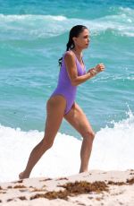 BETHENNY FRANKEL in Swimsuit at a Beach in Miami Beach 05/02/2025