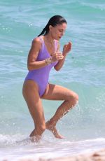 BETHENNY FRANKEL in Swimsuit at a Beach in Miami Beach 05/02/2025