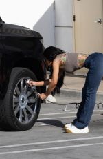 BLAC CHYNA at a Gas Station in Calabasas 05/08/2025
