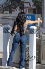 BLAC CHYNA at a Gas Station in Calabasas 05/08/2025