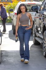 BLAC CHYNA at a Gas Station in Calabasas 05/08/2025