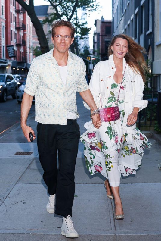 BLAKE LIVELY and Ryan Reynolds Out in New York City 05/18/2025