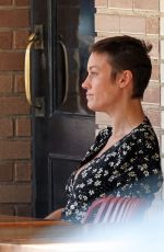 BRIE LARSON Out for Lunch with a Friend at Little Dom