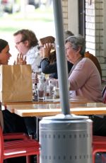 BRIE LARSON Out for Lunch with a Friend at Little Dom