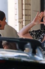 BRIE LARSON Out for Lunch with a Friend at Little Dom