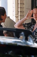 BRIE LARSON Out for Lunch with a Friend at Little Dom