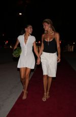 BROOKS and SARAH NADER Arrives at Amex x CARBONE BEACH 2025 Event in Miami Beach 05/02/2025