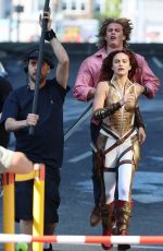 CAMILA MENDES on the Set of Masters of the Universe in London 05/10/2025