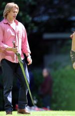 CAMILA MENDES on the Set of Masters of the Universe in London 05/10/2025