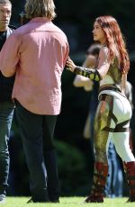 CAMILA MENDES on the Set of Masters of the Universe in London 05/10/2025