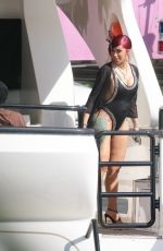 CARDI B in Swimsuit at a Yacht in Miami 05/26/2025