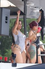 CARDI B in Swimsuit at a Yacht in Miami 05/26/2025