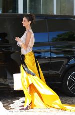 CARINA ZAVLINE Leaves Hotel Martinez in Cannes 05/23/2025