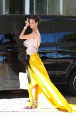 CARINA ZAVLINE Leaves Hotel Martinez in Cannes 05/23/2025