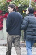 CAYLEE COWAN and Casey Affleck Out for Lunch at All Time in Los Angeles 05/03/2025