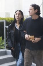 CAYLEE COWAN and Casey Affleck Out for Lunch at All Time in Los Angeles 05/03/2025