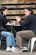 CAYLEE COWAN and Casey Affleck Out for Lunch at All Time in Los Angeles 05/03/2025