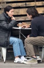 CAYLEE COWAN and Casey Affleck Out for Lunch at All Time in Los Angeles 05/03/2025