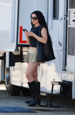 CHARLI XCX Leaves Her Trailer at a Mystery Production in Santa Clarita 05/12/2025