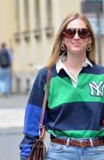 CHIARA FERRAGNI Out in Milan