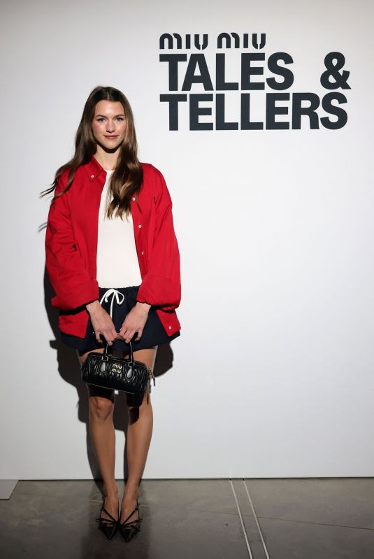CHLOE EAST at Miu Miu Tales & Teller New York in New York City 05/09/2025