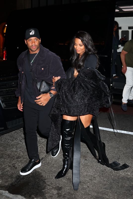 CIARA and Russell Wilson Leaves Dinner at Cafe Zaffri in New York 04/30/2025